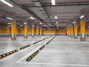 parking podziemny Model 3D