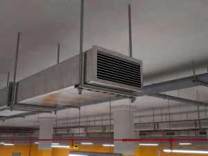 parking podziemny Model 3D