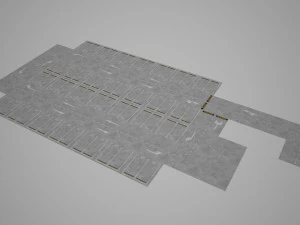 parking podziemny Model 3D