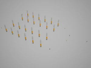 parking podziemny Model 3D