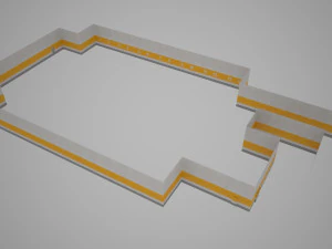 parking podziemny Model 3D