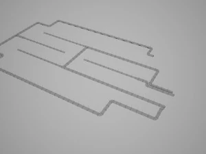 parking podziemny Model 3D