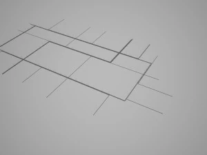 parking podziemny Model 3D