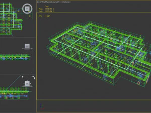 parking podziemny Model 3D