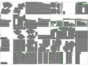 parking podziemny Model 3D