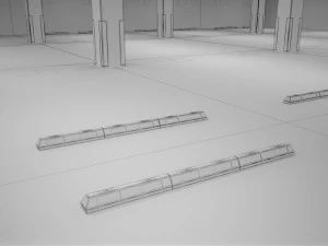 parking podziemny Model 3D