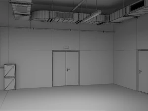 parking podziemny Model 3D