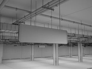 parking podziemny Model 3D