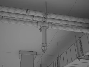 parking podziemny Model 3D