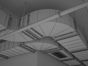 parking podziemny Model 3D