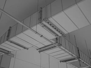 parking podziemny Model 3D