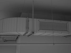 parking podziemny Model 3D