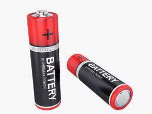 батарея аа 3D Модель