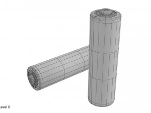 bateria aa Model 3D