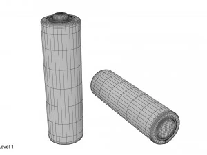 bateria aa Model 3D