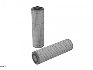 bateria aa Model 3D