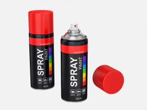 kaleng cat semprot Model 3D