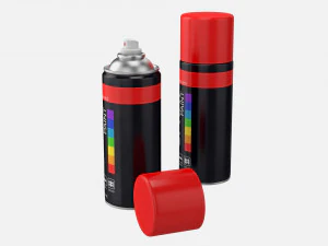 kaleng cat semprot Model 3D