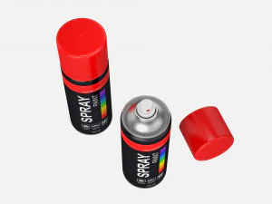 kaleng cat semprot Model 3D