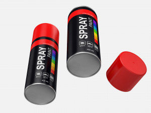 spray paint can 3D 模型