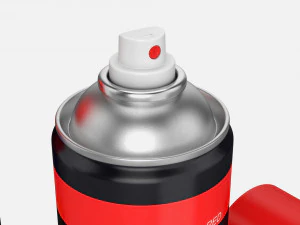 kaleng cat semprot Model 3D