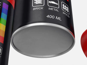 kaleng cat semprot Model 3D