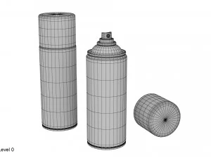 kaleng cat semprot Model 3D