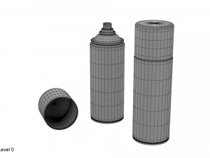 kaleng cat semprot Model 3D