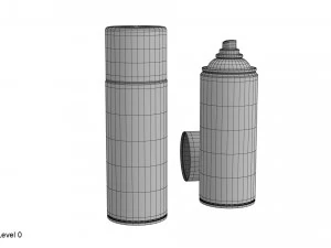 kaleng cat semprot Model 3D