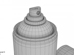 kaleng cat semprot Model 3D