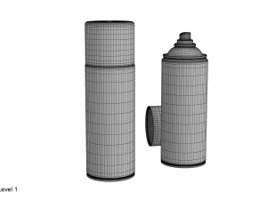 kaleng cat semprot Model 3D