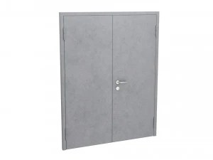 double metal door 3D Model