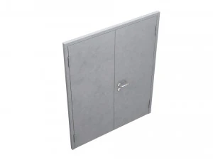 double metal door 3D Model