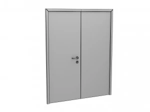 double metal door 3D Model