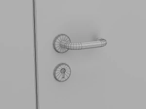 double metal door 3D Model
