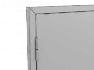 double metal door 3D Model