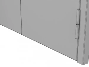 double metal door 3D Model