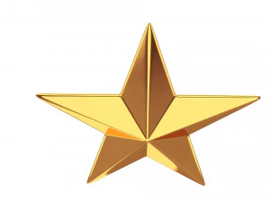 золота зірка 3D Модель