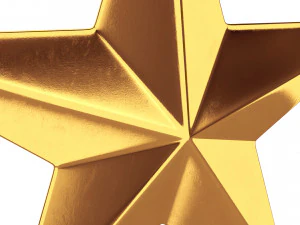 золота зірка 3D Модель