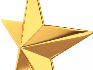 золота зірка 3D Модель