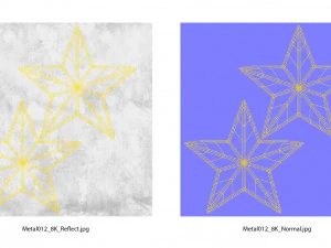 золота зірка 3D Модель