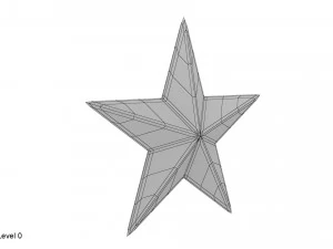 золота зірка 3D Модель