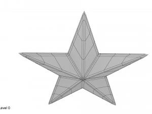 золота зірка 3D Модель