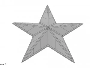 золота зірка 3D Модель