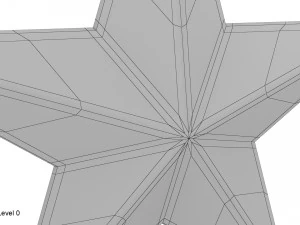 золота зірка 3D Модель