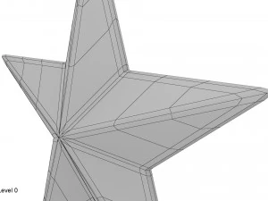 золота зірка 3D Модель