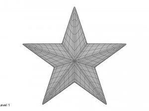 золота зірка 3D Модель