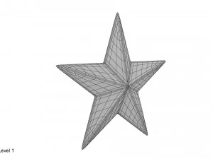 золота зірка 3D Модель