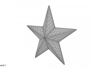 золота зірка 3D Модель