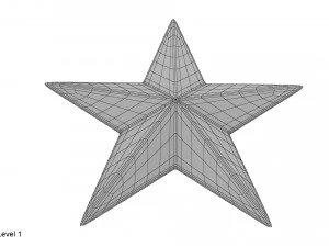 золота зірка 3D Модель